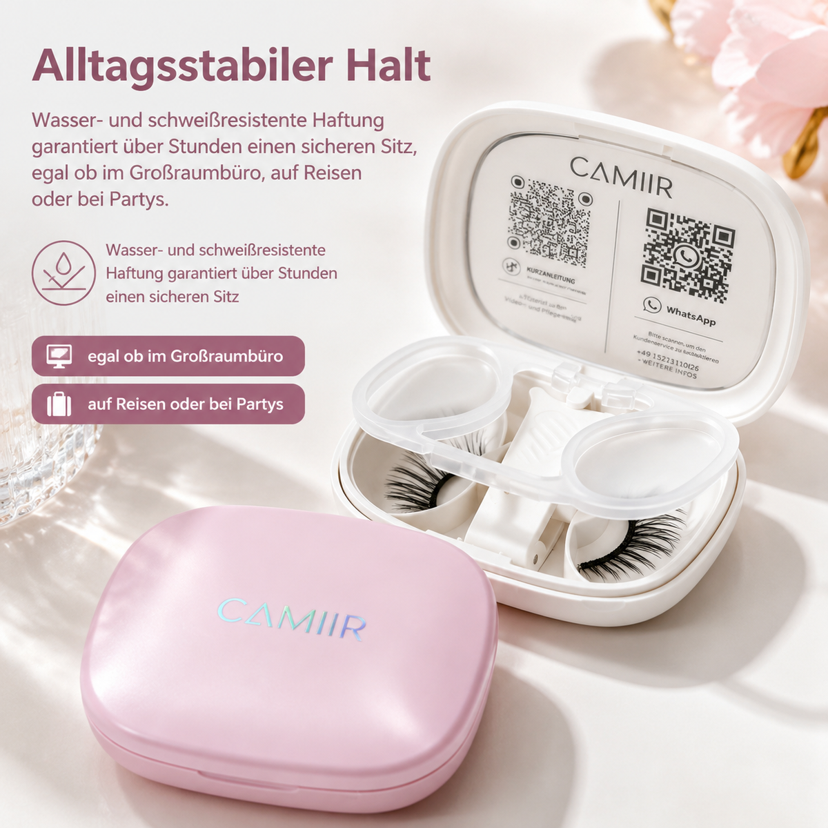 CAMIIR Soft-Magnet Lashes | Dual Soft-Magnet Technology | No Glue | 3 Styles