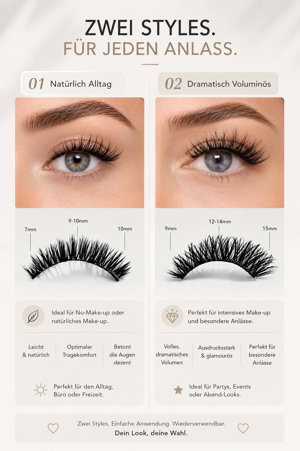 CAMIIR Magnetic Lashes — No Glue, 24H Hold, Reusable