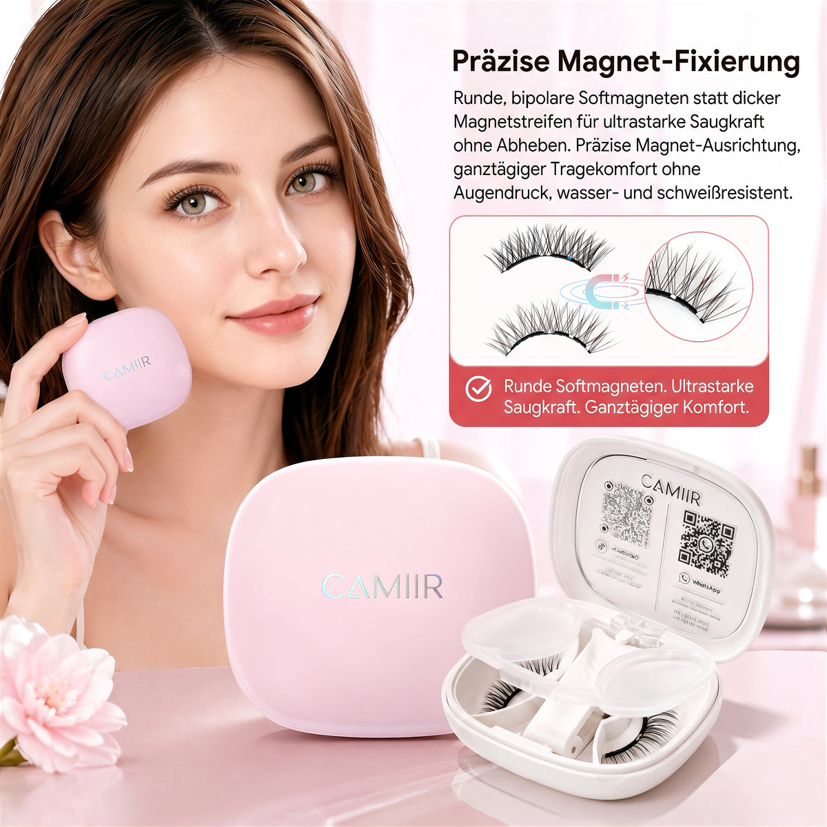 CAMIIR Soft-Magnet Lashes | Dual Soft-Magnet Technology | No Glue | 3 Styles