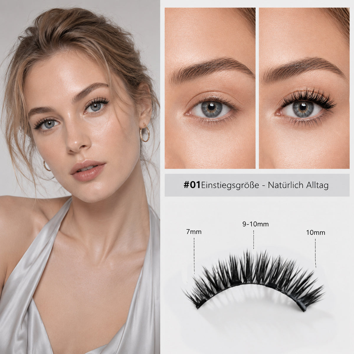 CAMIIR Magnetic Lashes — No Glue, 24H Hold, Reusable