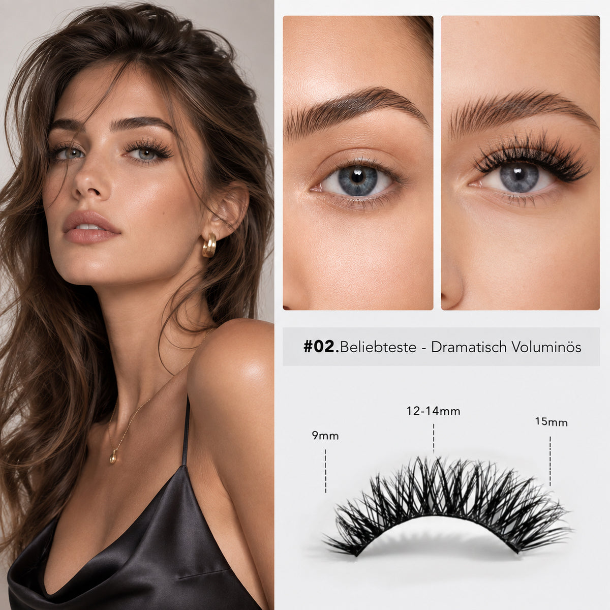 CAMIIR Magnetic Lashes — No Glue, 24H Hold, Reusable